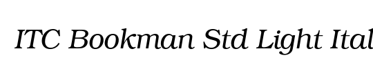 ITC Bookman Std