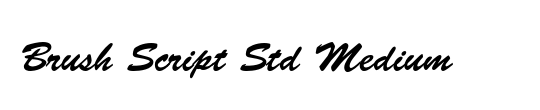 Brush Script Std