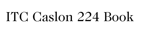 Caslon224 Bk BT