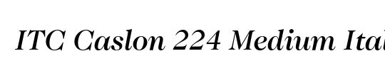 Caslon 224 LT Medium