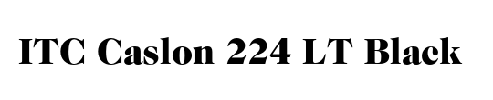 Caslon 224 LT Black