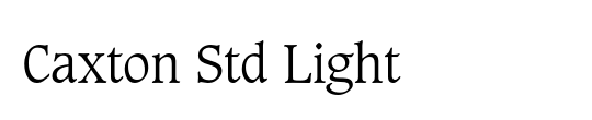 Caxton Light Italic