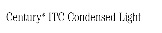 Century Light Condensed SSi