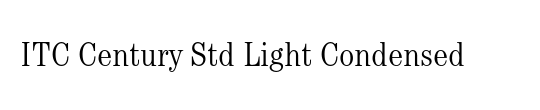 Century Light Condensed SSi