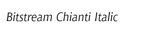 Bitstream Chianti
