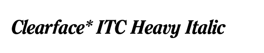 ITC Clearface