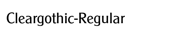 Cleargothic-Regular