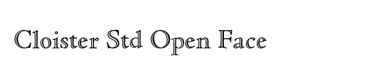 Caslon Open Face LT Std