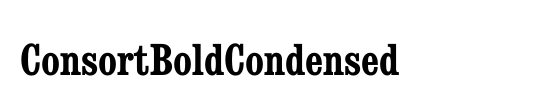 ConsortBoldCondensed