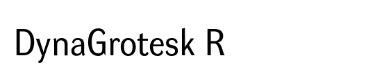 DynaGrotesk R