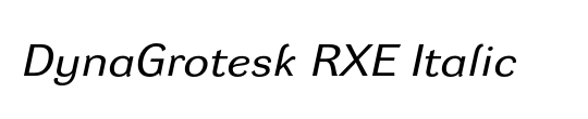 DynaGrotesk RXC