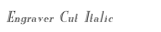 Engraver-Light Italic