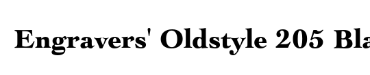 Engravers' Oldstyle 205