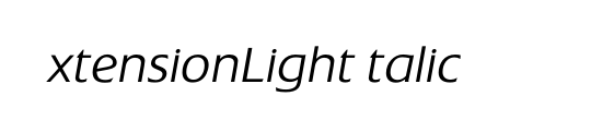 ExtensionLightItalic