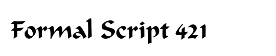 Formal Script