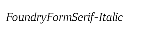 FoundryFormSerif