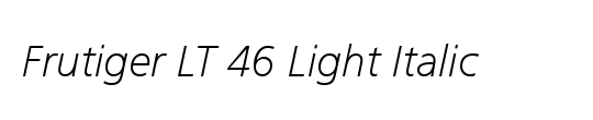 Frutiger CE 45 Light