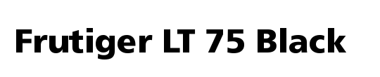 Frutiger LT 87 ExtraBlackCn