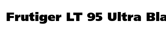 Frutiger LT 95 UltraBlack