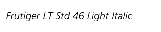 Frutiger CE 45 Light