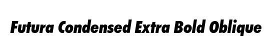 Futura LT ExtraBold