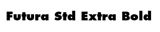 Futura LT ExtraBold