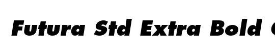 Futura LT ExtraBold