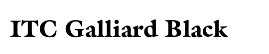 Galliard LT Black