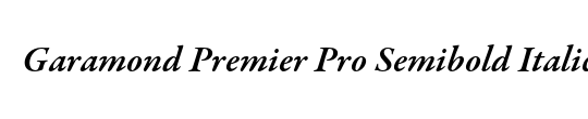 Garamond Premier Pro