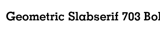 Geometric Slabserif 712