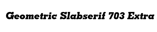 Geometric Slabserif 703