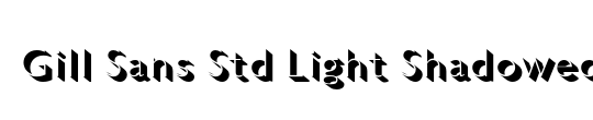 Gill Sans LightShadowed