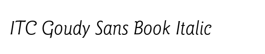 Uni Sans Book Italic