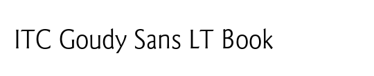 ITC Goudy Sans