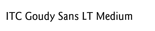 ITC Goudy Sans