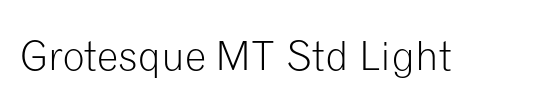 Grotesque MT Std