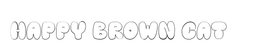 Happy brown cat shadow