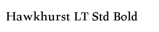 Hawkhurst LT Std Bold