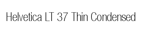 PF Din Text Condensed Thin