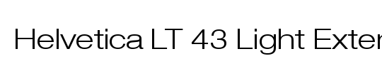 HelveticaNeue LT 45 Light