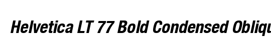 Helvetica Condensed BQ