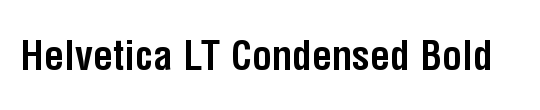 Helvetica LT Condensed