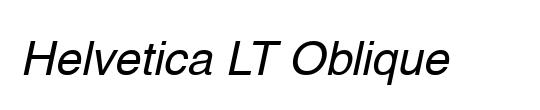 Helvetica LT