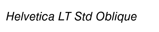 Helvetica LT Std