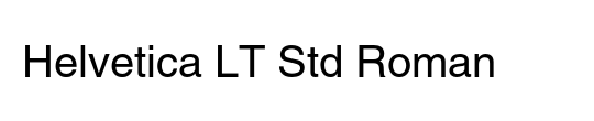 Helvetica LT Std