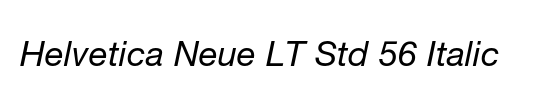 Helvetica Neue LT Std