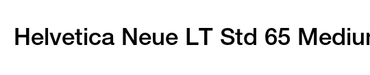 Helvetica Neue LT Std