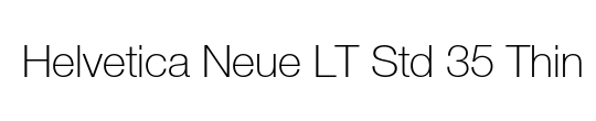 Helvetica Neue LT Std