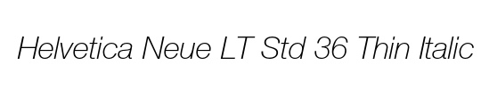 Helvetica Neue LT Std