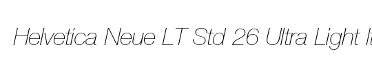 Helvetica Neue LT Std